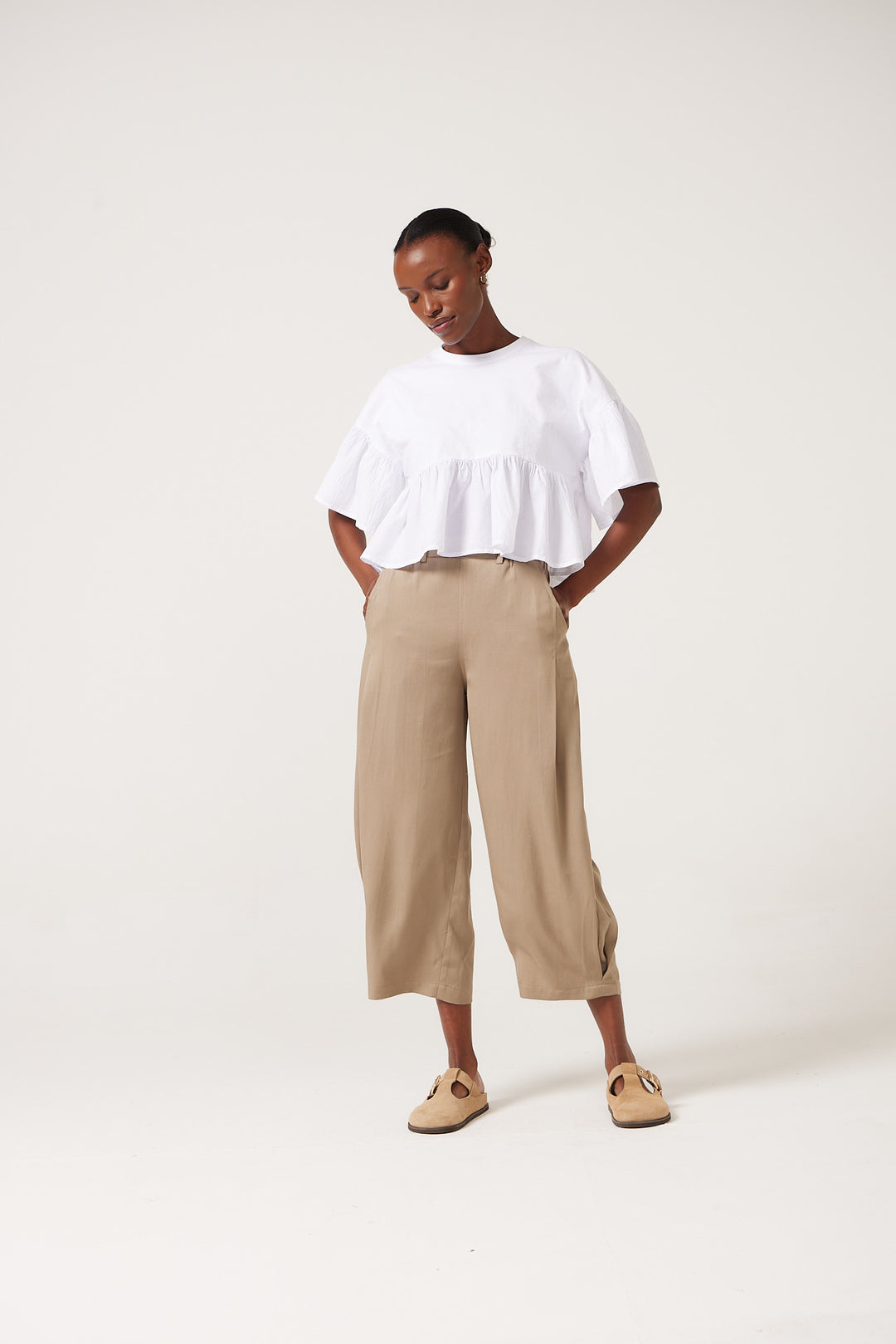 Lana Barrel Leg Pants