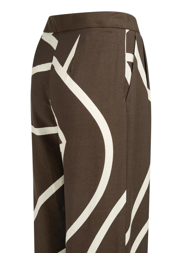Printed Woven Wide Leg Pants