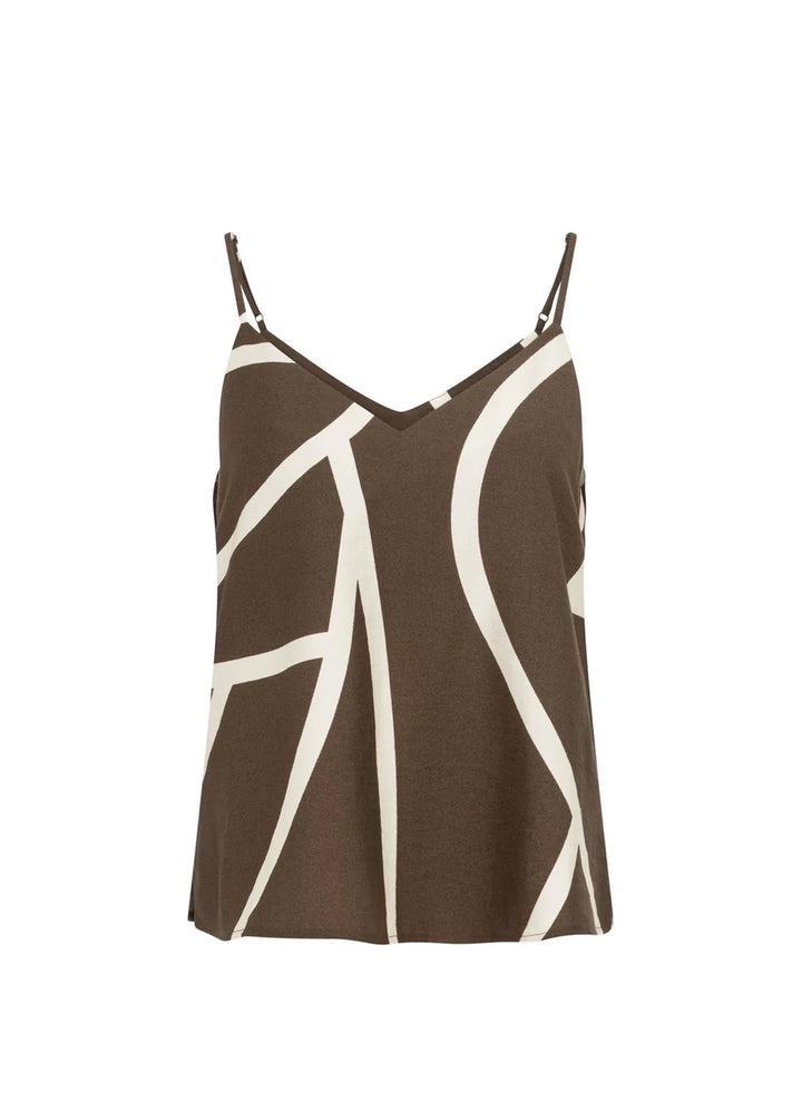 Printed V-Neck Singlet