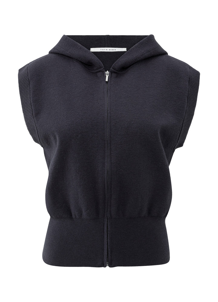 Jente Sleeveless Knited Hoody