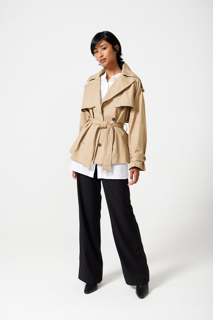 Osman Cropped Trench Coat