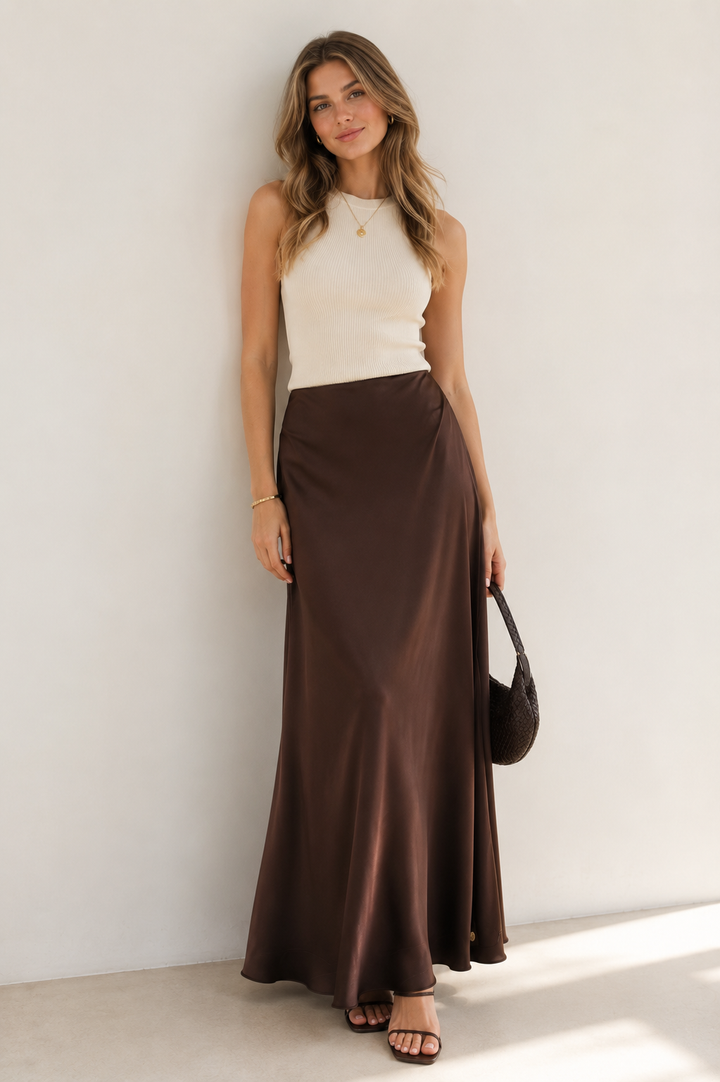 Lumiere Satin Skirt