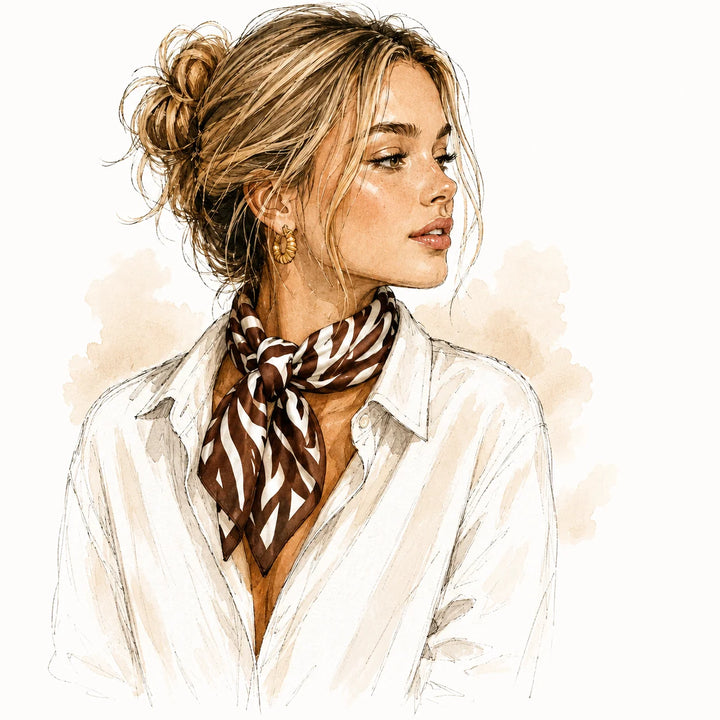 Abstract Zebra Scarf
