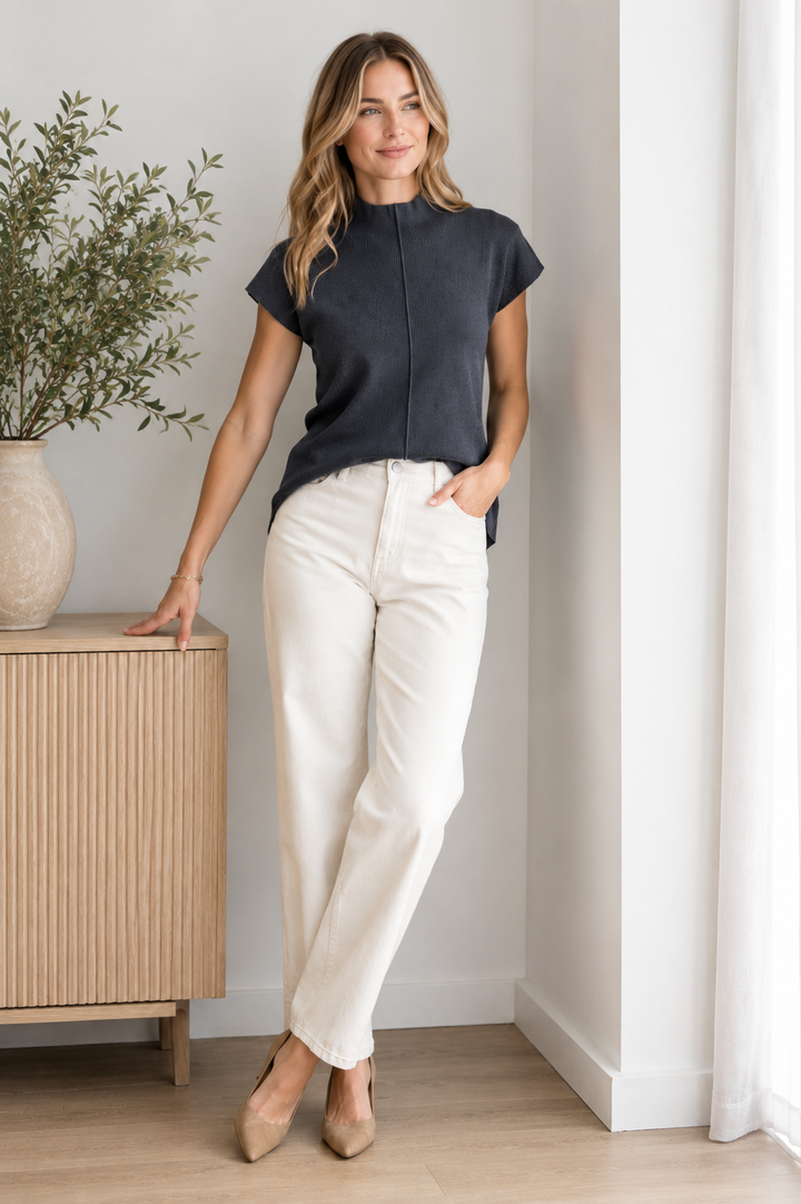 Catalina Rib Fitted Top