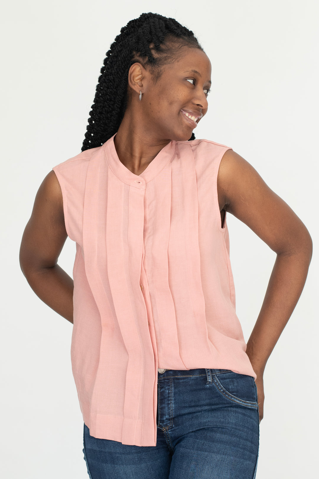 Marci Pleat Top