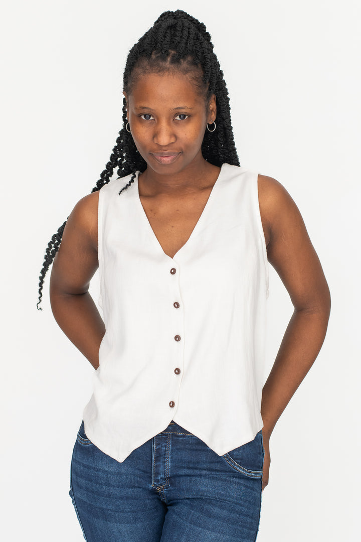 Ola Linen Waistcoat