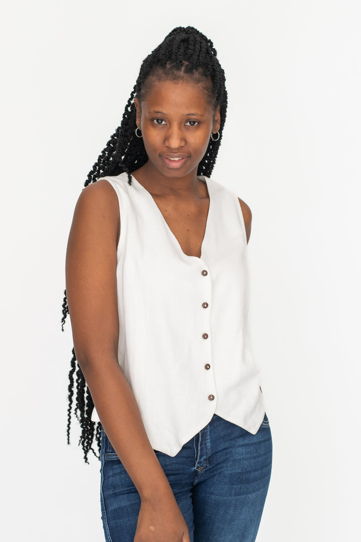 Ola Linen Waistcoat
