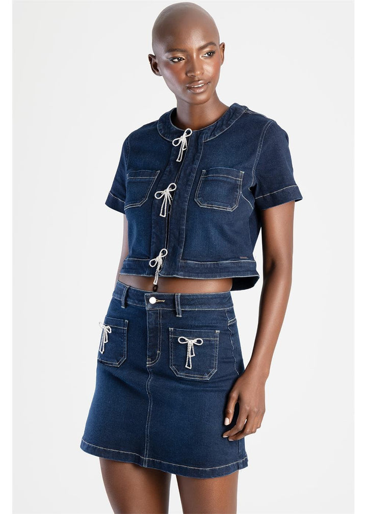 Jackie Denim Top