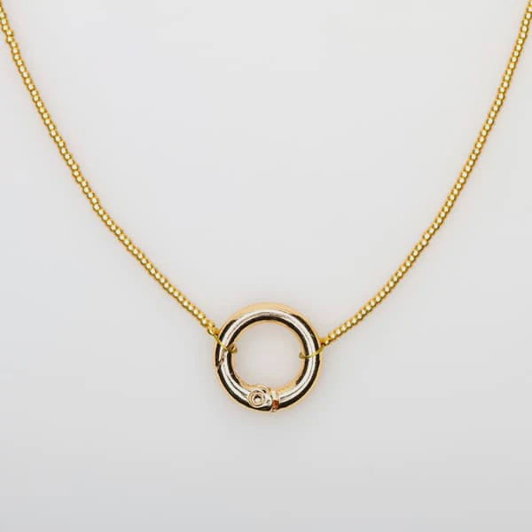 Miyuki Gold Round Necklace