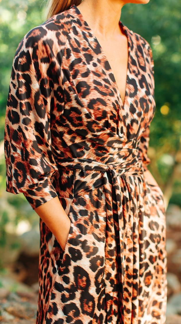 Lulu Long  Wrap Dress