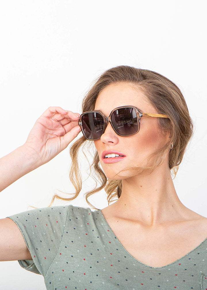 Scarlett Clear Grey Sunglasses